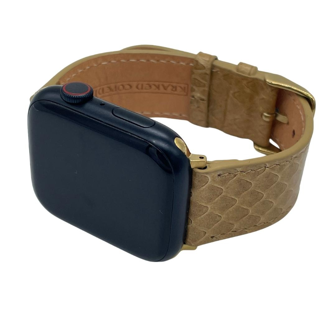 Bjørn-Apple Watch Læder Urrem -Beige