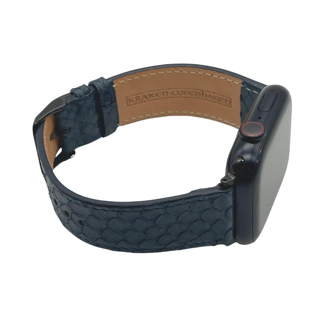 Bjørn-Apple Watch Læder Urrem-Mørkeblå