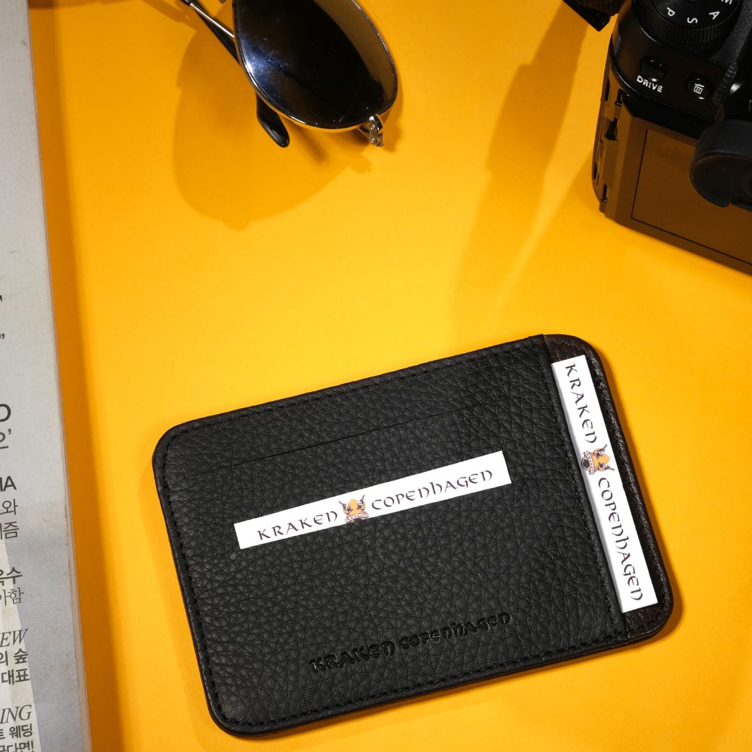 Småsten Læder 8 Kortholder – Sort/Brun