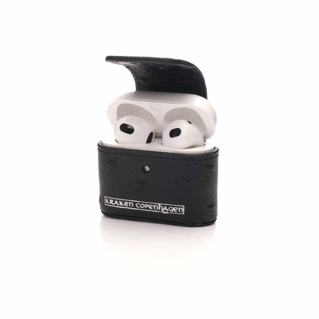 Sigurd-AirPods Cover Med Karabinhage-Sort