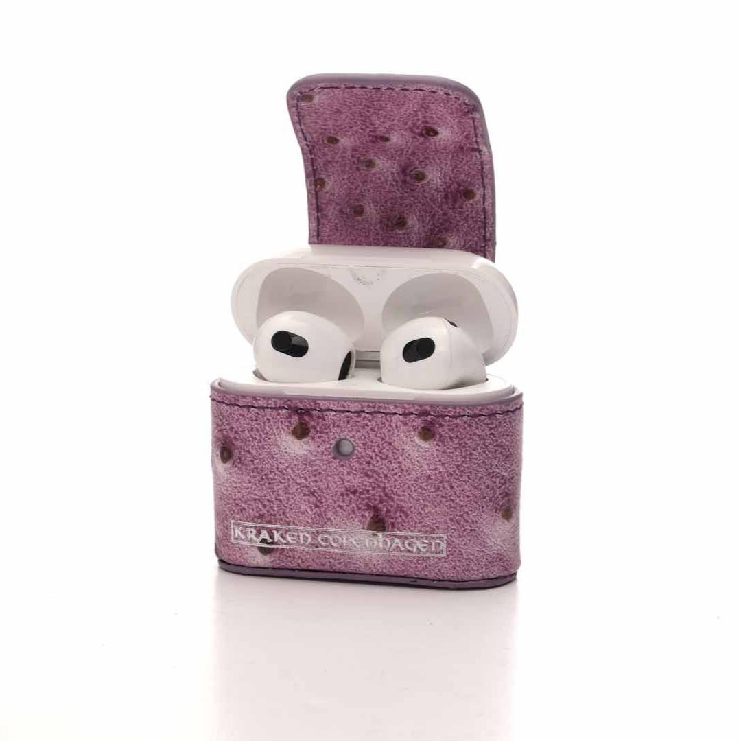 Sigurd-AirPods Cover Med Karabinhage- Lyserød