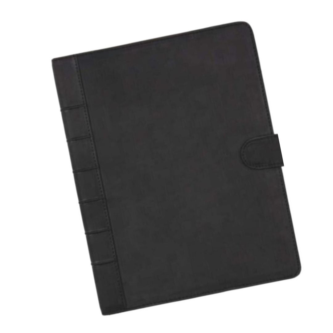 Ægte Crazy Læder IPad Bog Cover - Sort