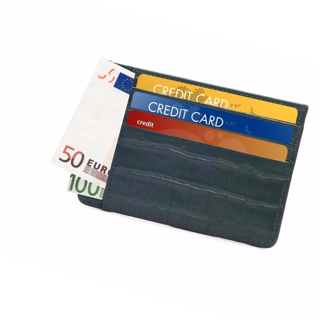 Ubbe -Leather Card Holder- Green