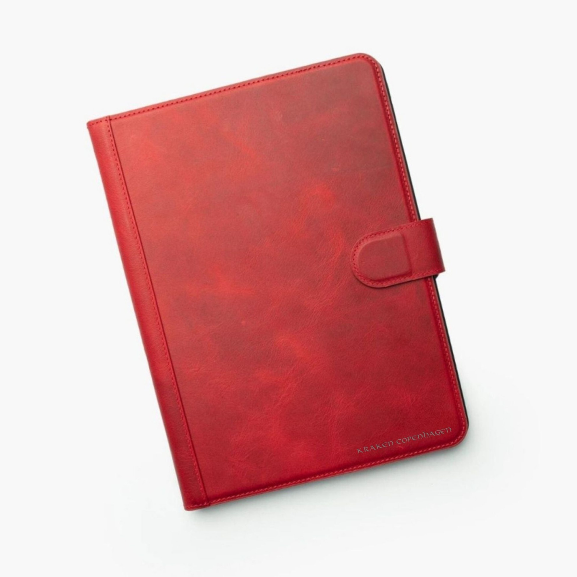 Äkta Läder iPad Fodral/Skydd-Röd