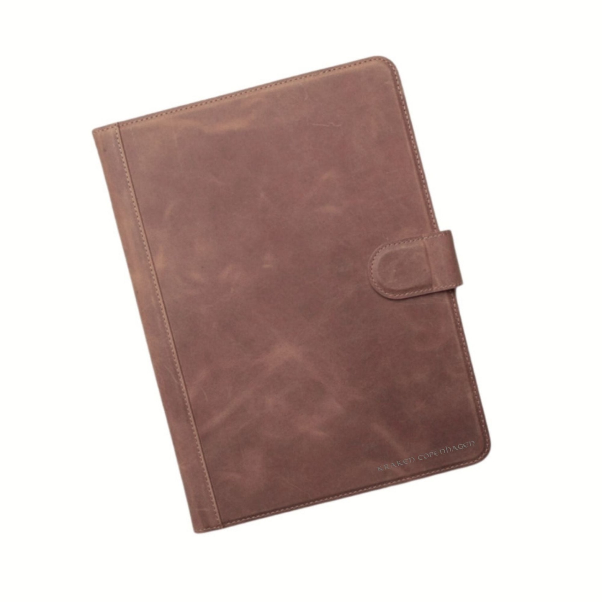 Ægte Læder IPad Pung Cover - Mørkebrun
