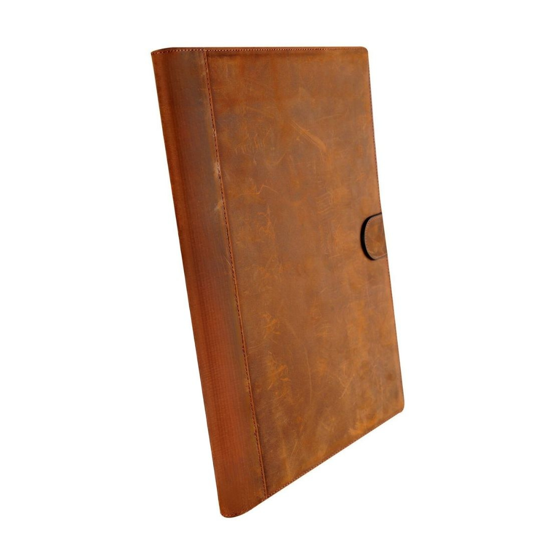 Ægte Crazy Læder IPad Pung Cover - Lysebrun