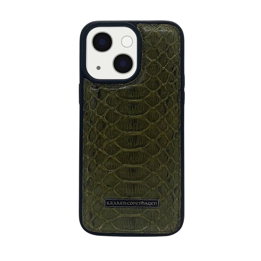 Luksuriøst  - iPhone Grøn Læder Case