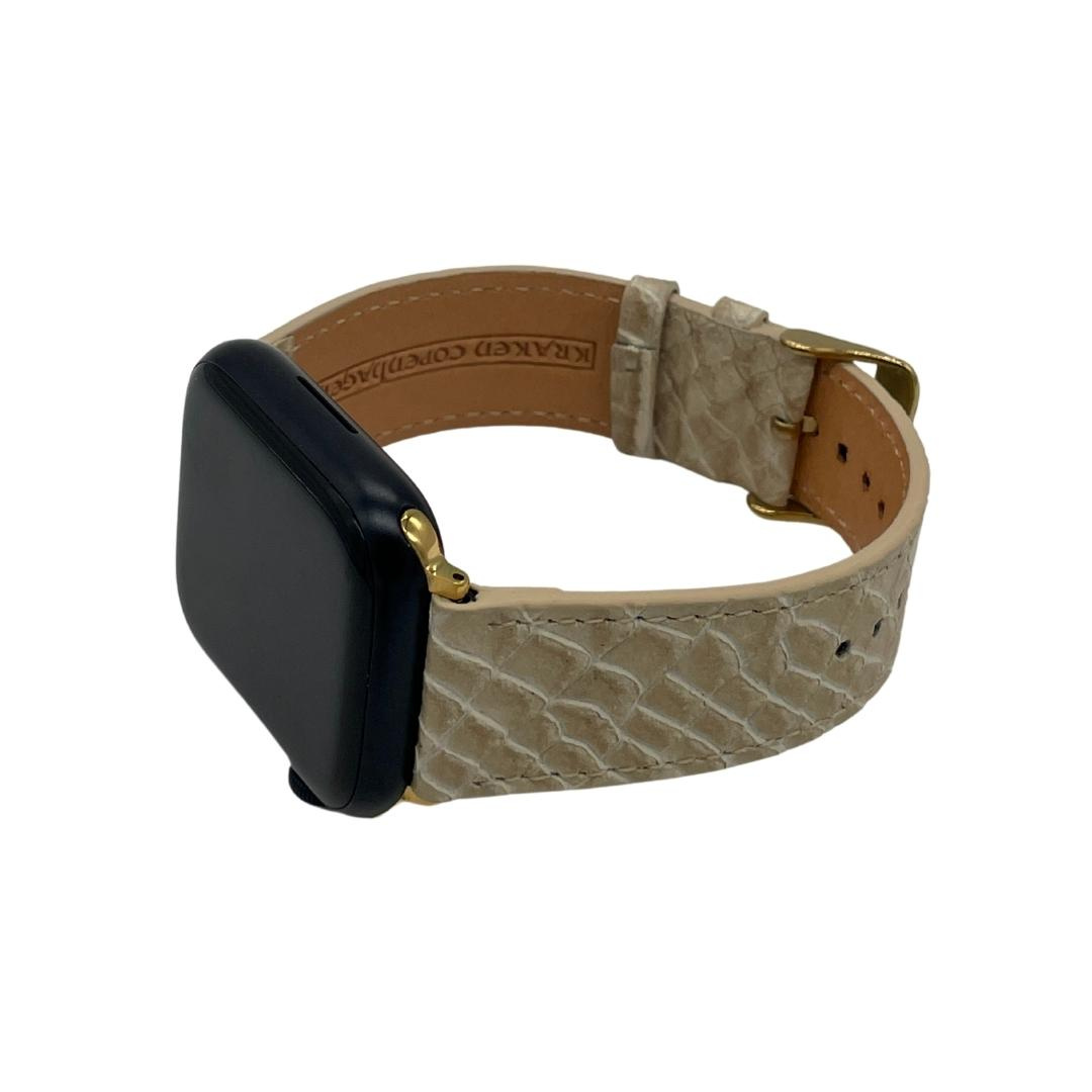 Ivar-Apple Watch Læder Urrem-Hvid